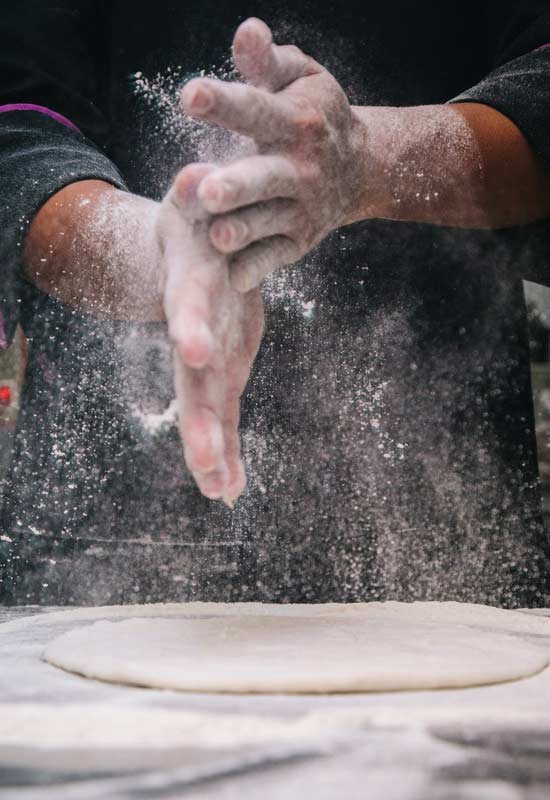 picture of flour falling from hands